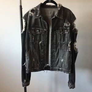 True Religion destroyed denim jacket